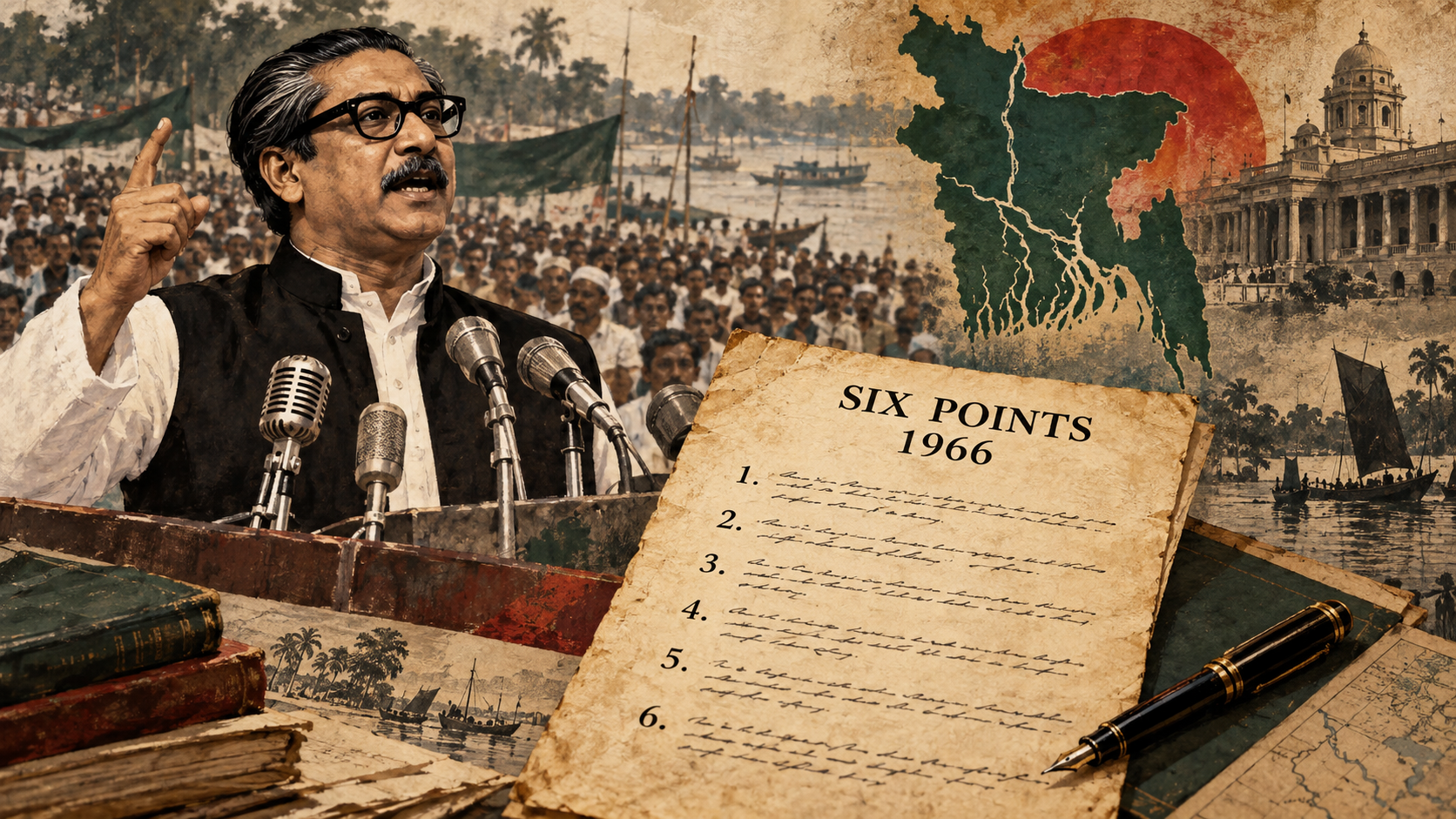 The Six-Point Demand of 1966: Federal Autonomy, Political Strategy and the Road to Bangladesh